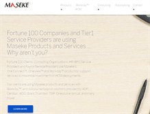 Tablet Screenshot of maseke.com